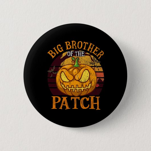 Der große Bruder der Familie Patch Halloween Button (Vorderseite)