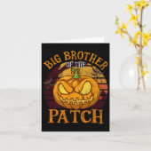 Der große Bruder der Familie Patch Halloween Karte (Gelbe Blume)