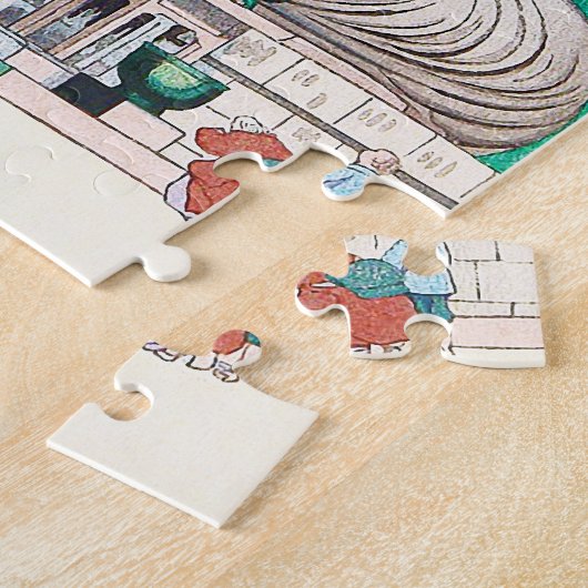 Der große Buddha in Kamakura Fujishima Takeji art Puzzle (Seite)