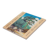 Der große Buddha in Kamakura Hasui Kawase hängt Fliese (Seite)