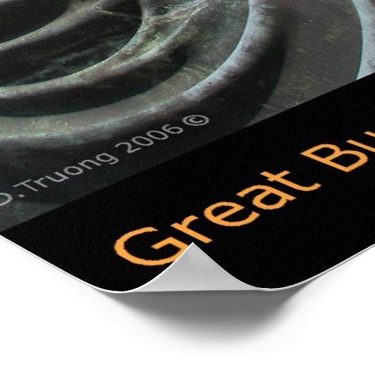 Der große Buddha in Kamakura Poster (Ecke)