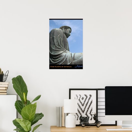 Der große Buddha in Kamakura Poster (Heimbüro)
