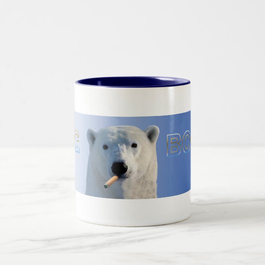 Der große Chef #1 Zweifarbige Tasse (Mittel)