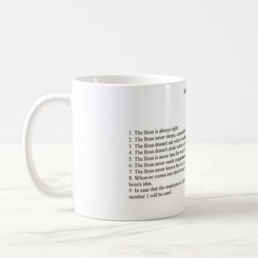 Der große Chef Kaffeetasse (Links)