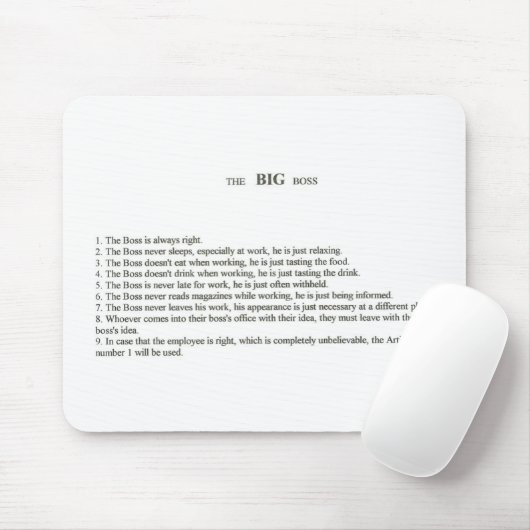 Der große Chef Mousepad (Mit Mouse)
