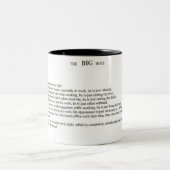 Der große Chef Zweifarbige Tasse (Mittel)