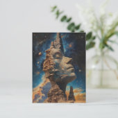 Der große Denker der Universum-Fantasiekunst Postkarte (Stehend Vorderseite)