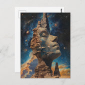 Der große Denker der Universum-Fantasiekunst Postkarte (Vorne/Hinten)