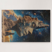 Der große Denker der Universum-Fantasiekunst Puzzle (Horizontal)