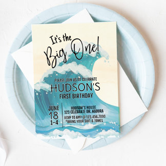 Der Große, der Geburtstag surft, Surf ist auf, Einladung