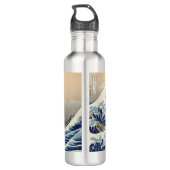 Der große Drohnenschwung von Kanagawa Edelstahlflasche (Rückseite)