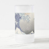 Der große Drohnenschwung von Kanagawa Mattglas Bierglas (Mittel)