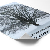 Der große Eichenbaum Poster (Ecke)