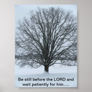 Der große Eichenbaum Poster