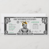 Der große EinDollar-Schein, Fake-Geld Einladung (Vorderseite)