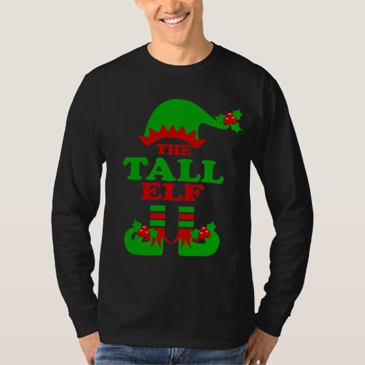 Der große Elf Funny Xmas Matching Elves Tall T-Shi T-Shirt (Vorderseite)