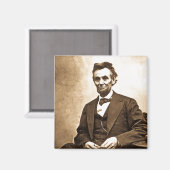 Der große Emancipator - Abe Lincoln (1865) Magnet (Vorderseite/Rückseite)