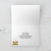 Der große Erntedank, der Kürbis und Apfel Karte (Innenseite)