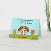 Der große Erntedank, der Kürbis und Apfel Karte (Vorderseite)