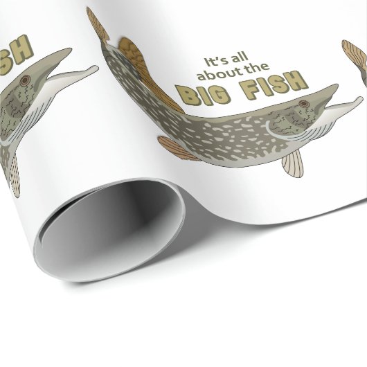 Der große Fisch Geschenkpapier (Rolleneckpunkt)