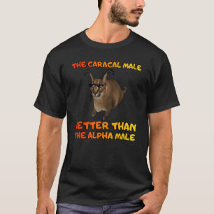 Der große Floppa-Männchen-Big-Meme-Karakal-Männche T-Shirt