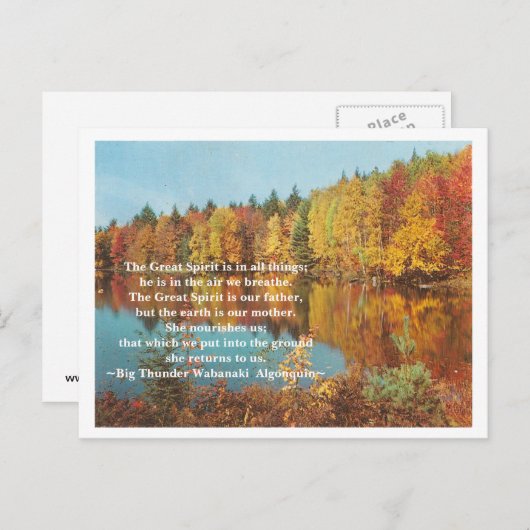 Der große Geist Postkarte (Vorne/Hinten)