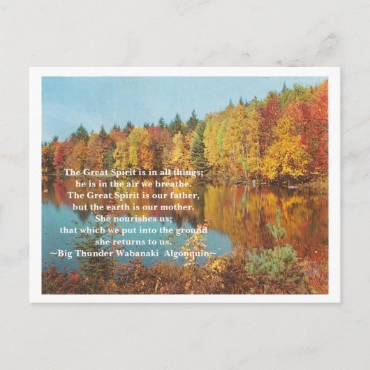 Der große Geist Postkarte (Vorderseite)