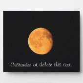 Der große gelbe Mond; Personalisierbar Fotoplatte (Vorderseite)