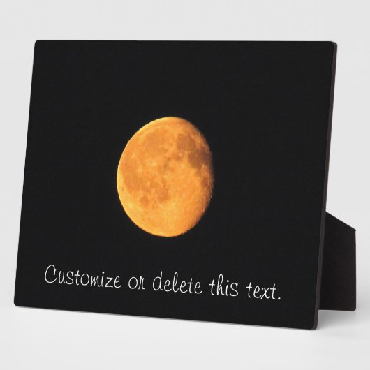 Der große gelbe Mond; Personalisierbar Fotoplatte (Seite)