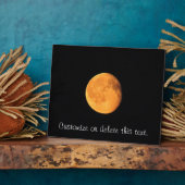 Der große gelbe Mond; Personalisierbar Fotoplatte (Seite)