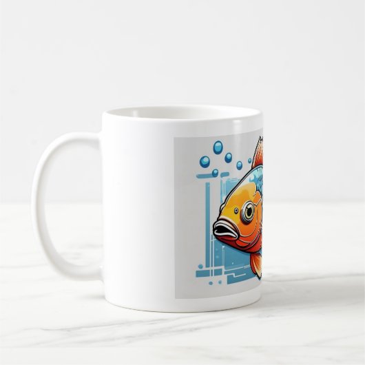 Der große Goldfisch Kaffeetasse (Links)