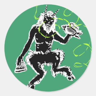 Der große Gott Pan Runder Aufkleber