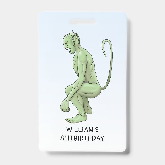 Der große grüne Goblin zum Geburtstag Ausweis (Vorderseite)