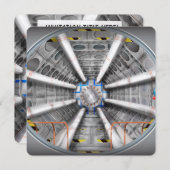 Der große Hadron-Collider Einladung (Vorne/Hinten)