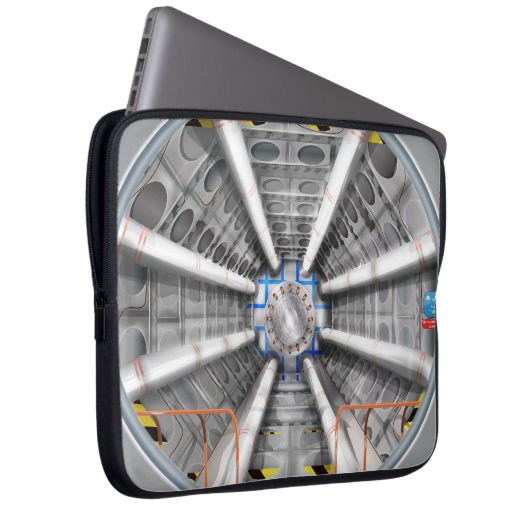Der große Hadron-Collider Laptopschutzhülle (Vorne Rechts)
