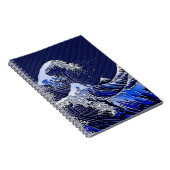 Der große Hokusai Wave Carbon Fibre Style Notizblock (Rechte Seite)