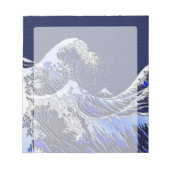 Der große Hokusai Wave Chrome Carbon sieht aus Notizblock (Vorderseite)