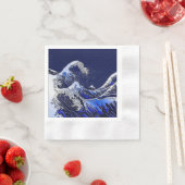 Der große Hokusai Wave Chrome Carbon sieht aus Serviette (Beispiel)