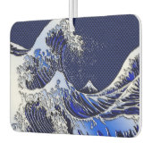 Der große Hokusai Wave Chrome Carbon Style Autolufterfrischer (Links)