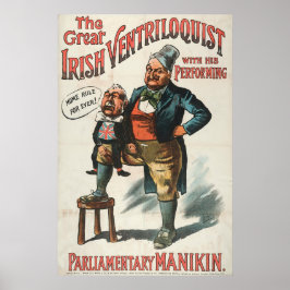 Der große irische Ventriloquist Poster
