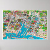 Der große Jachthafen Poster (Vorne)