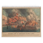Der große Kampf in Charleston 1863 ziviler Krieg Kalender (Titelbild)