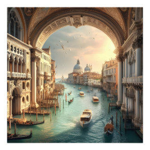 Der Große Kanal in Venedig Italien Reise Fotodruck