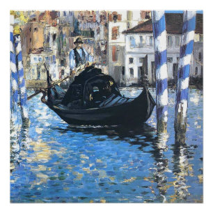 Der große Kanal von Venedig Edouard Manet Poster