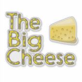 Der große Käse Aufkleber (Vorderseite)