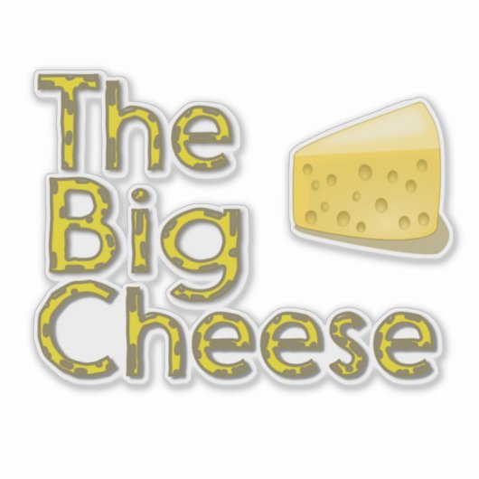 Der große Käse Aufkleber (Vorderseite)