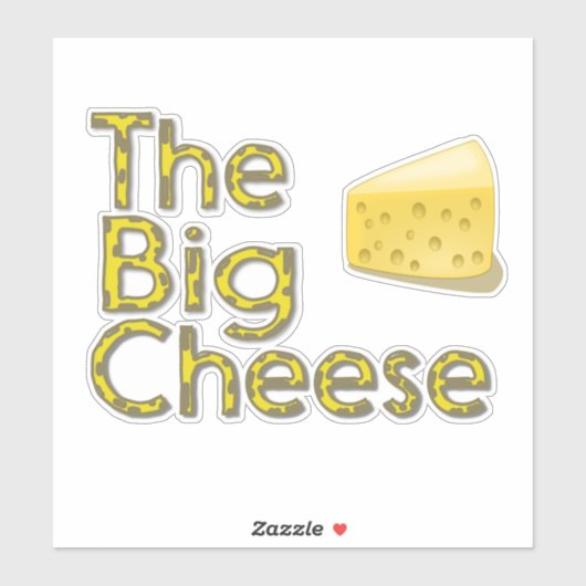 Der große Käse Aufkleber (Blatt)