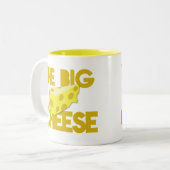 Der GROSSE KÄSE! Chef Zweifarbige Tasse (Vorderseite Links)