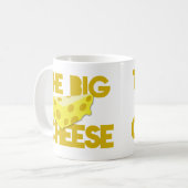 DER GROSSE KÄSE der Chefentwurf mit Käse! Kaffeetasse (Vorderseite Links)