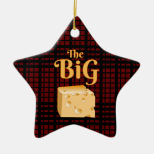 Der große Käse Keramik Ornament